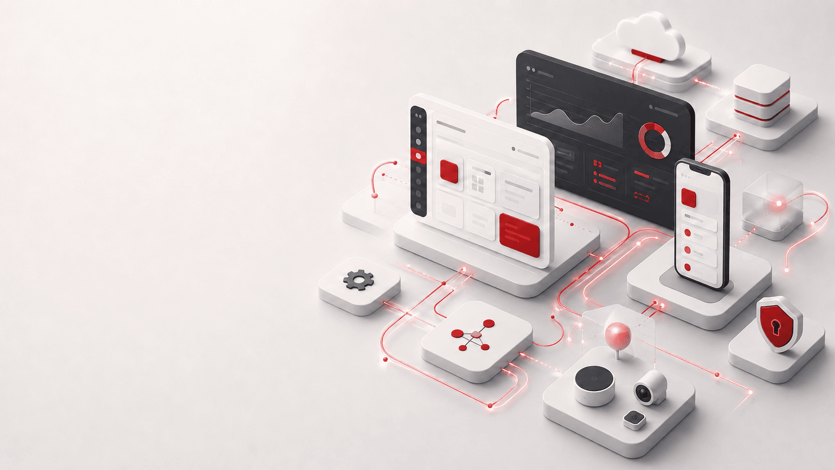 Plataforma digital integrada: panel administrativo, analítica, aplicación móvil y dispositivos IoT conectados
